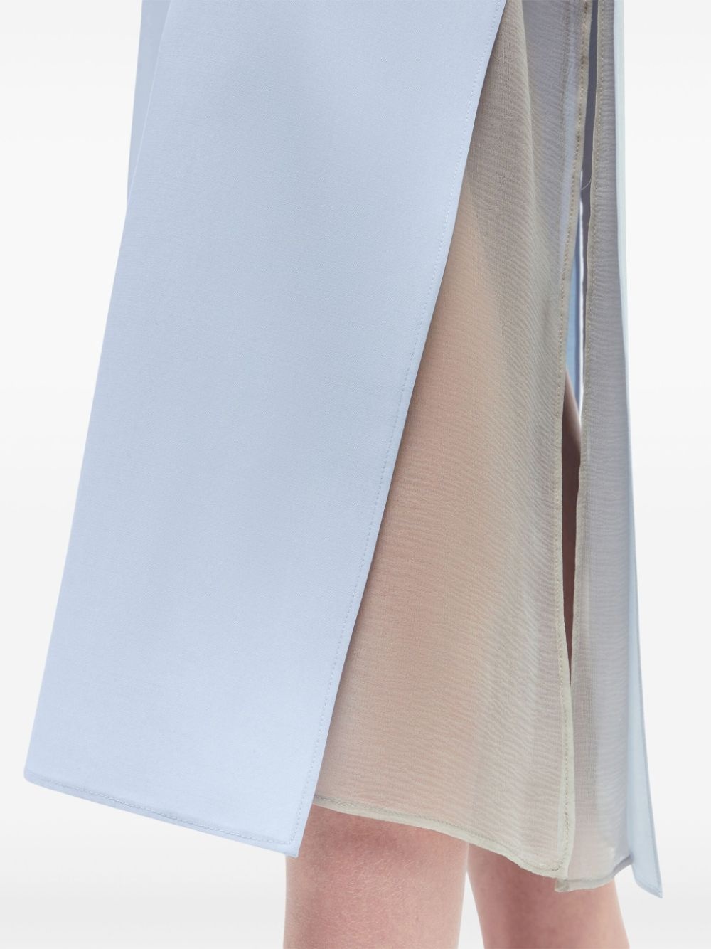layered midi skirt - 6
