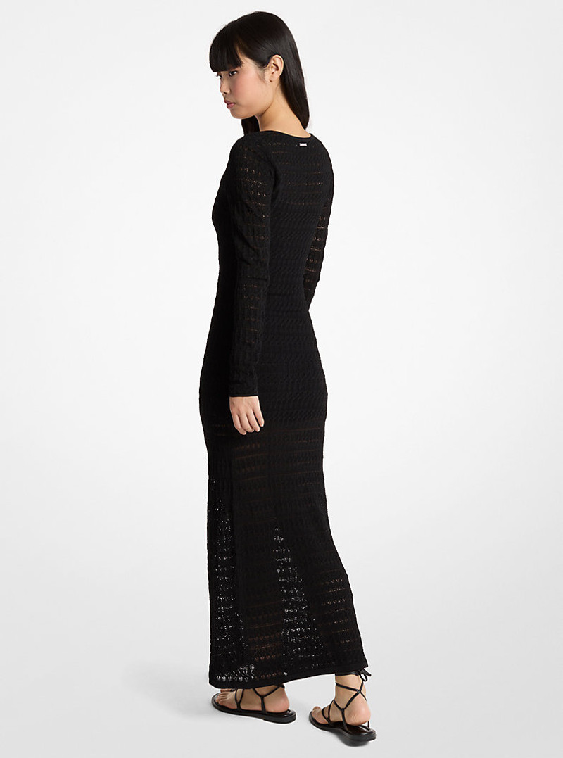 MICHAEL KORS Pointelle Stretch Knit Maxi Dress outlook