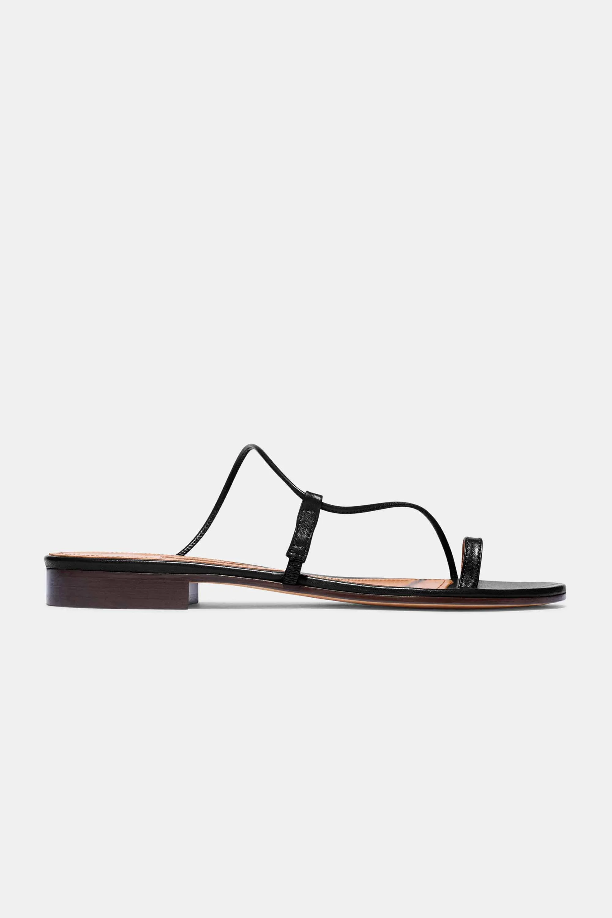 SUSAN SLIDE IN BLACK NAPPA - 1