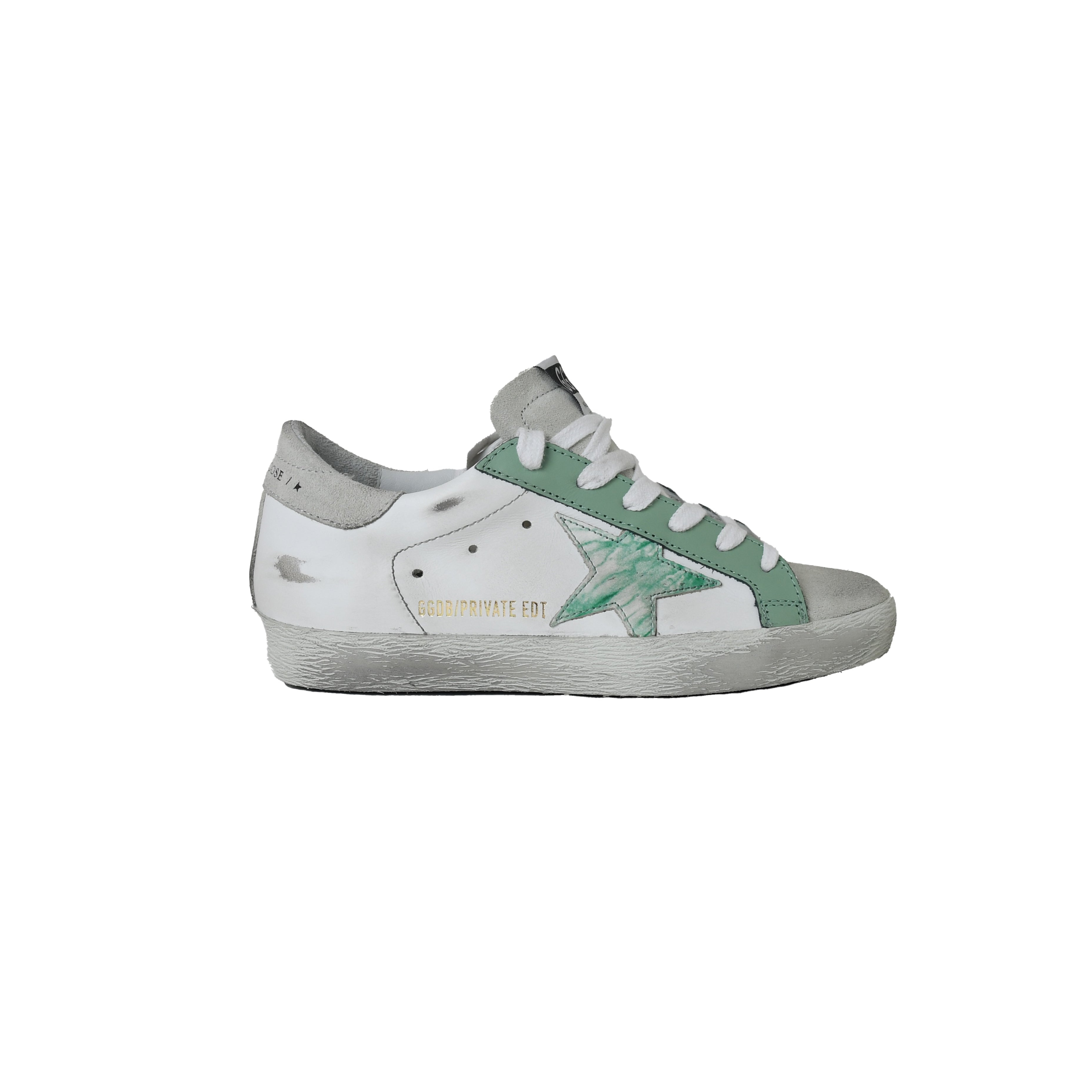 Golden Goose Super Star Classic With List White Sage Ice - 2