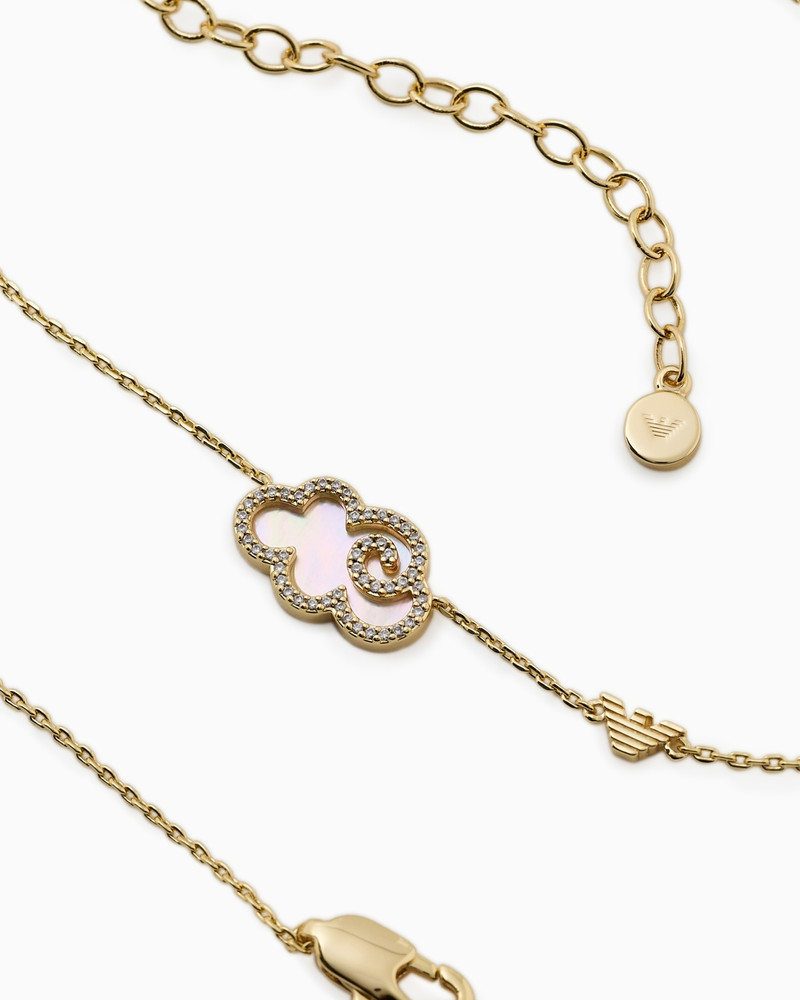 GOLD-TONE BRASS PENDANT NECKLACE 3