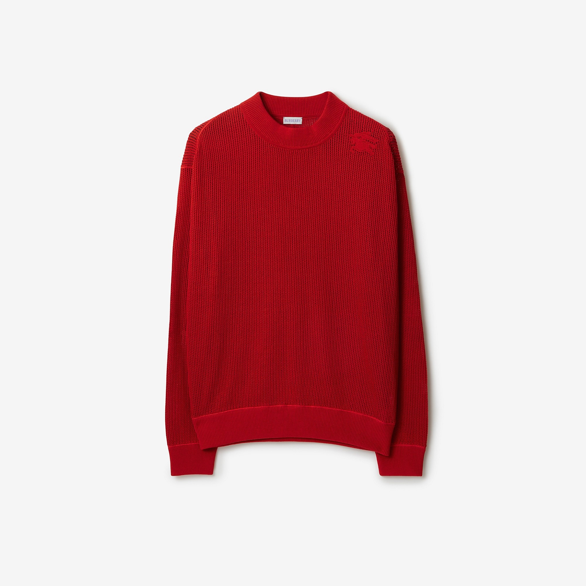 Silk Cotton Mesh Sweater - 1