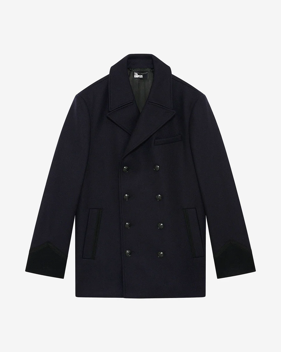 NAVY PEA JACKET - 1