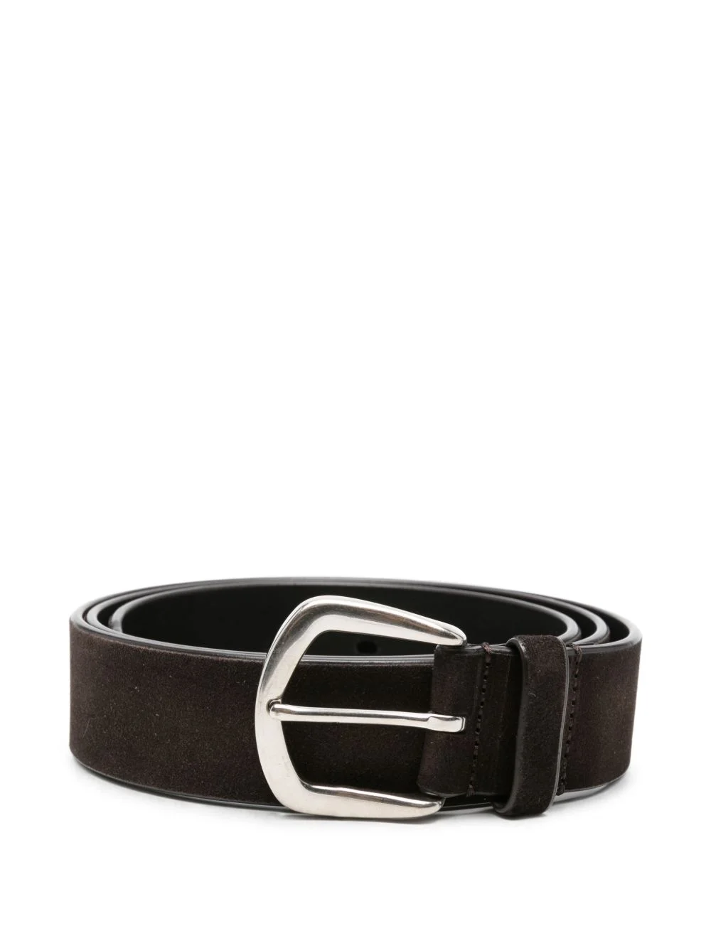 suede buckle-fastening belt - 1