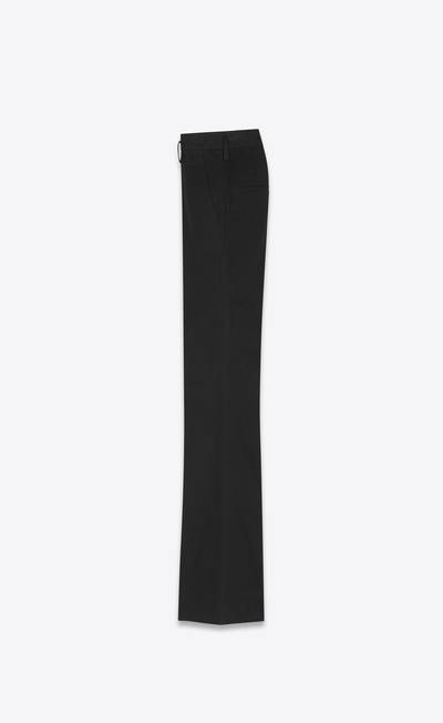 SAINT LAURENT high-waisted pants in black denim outlook