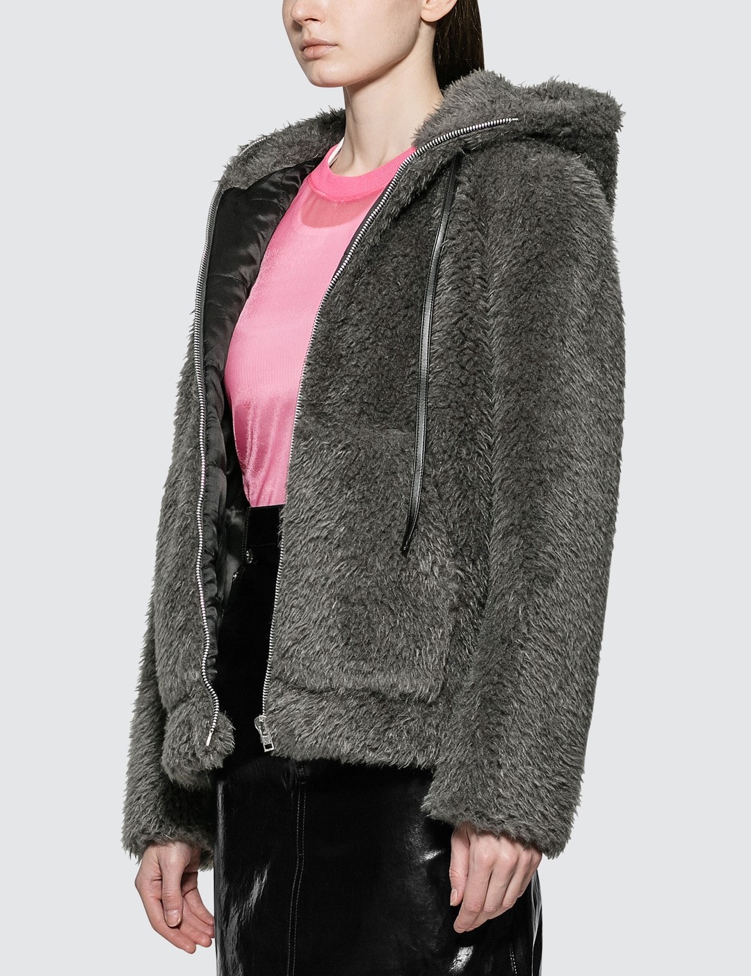 SHAGGY FUR BOMBER JACKET - 6