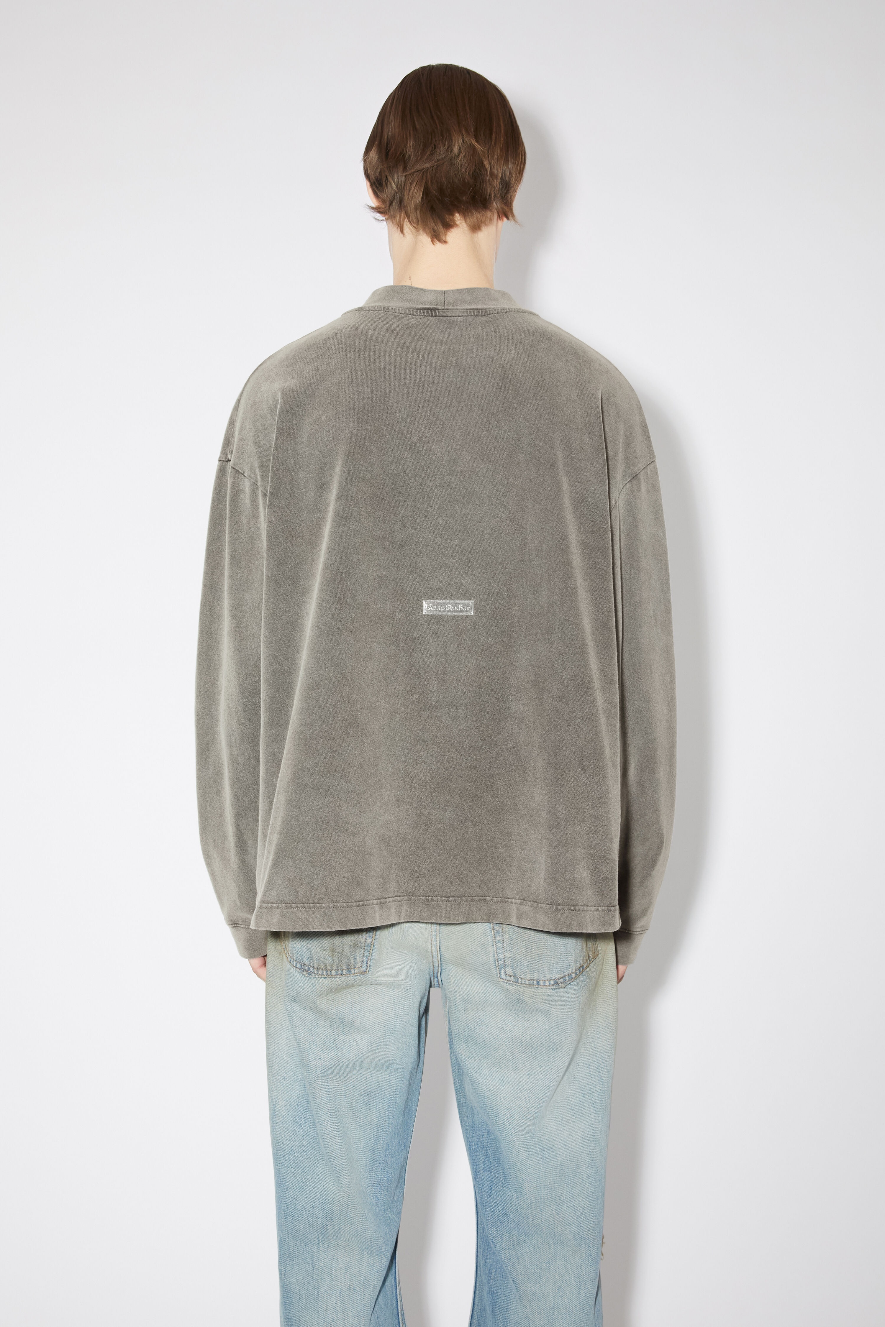 Crew neck sweater - Faded black - 3