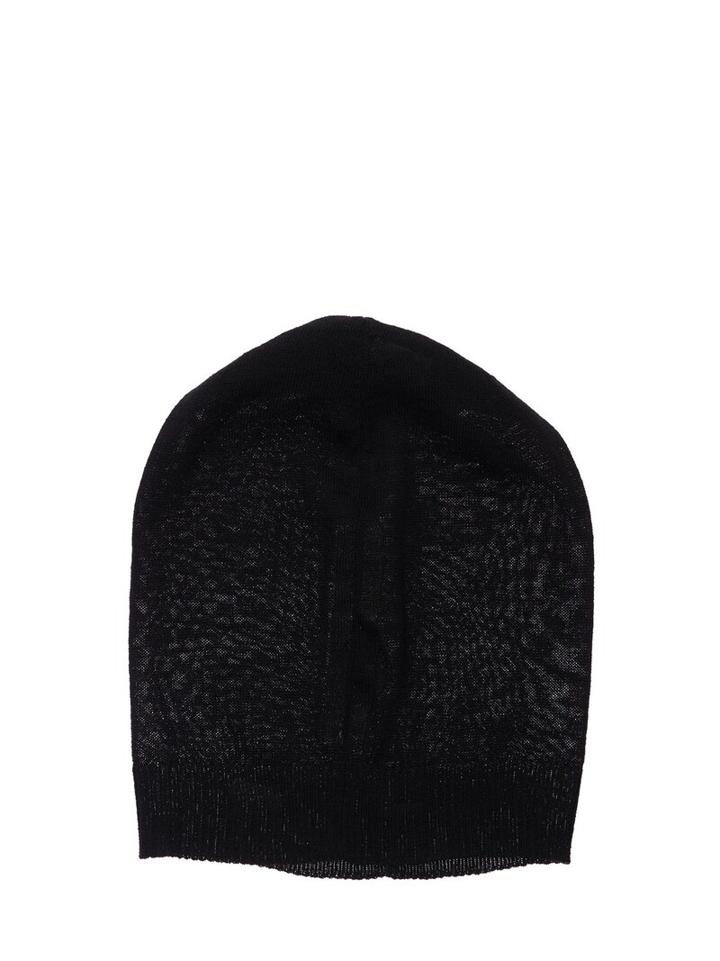 LIGHT SOFT WOOL KNIT BEANIE - 4
