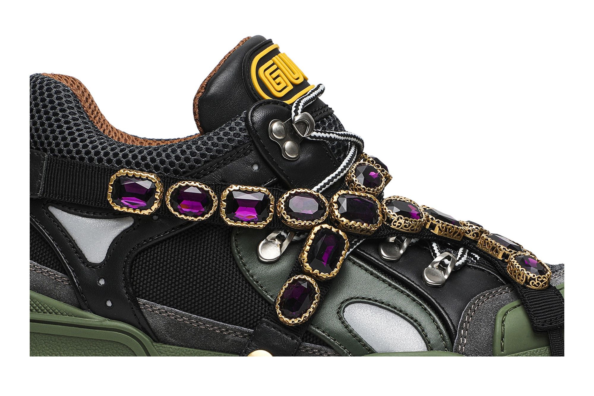 Gucci Wmns Flashtrek Crystals 'Green' - 2