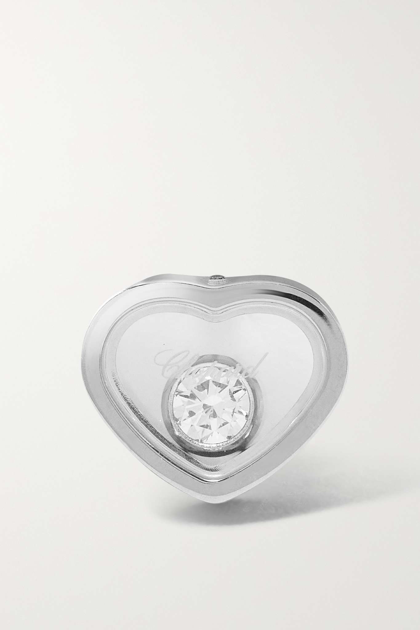 My Happy Hearts 18-karat rose gold diamond single earring - 1