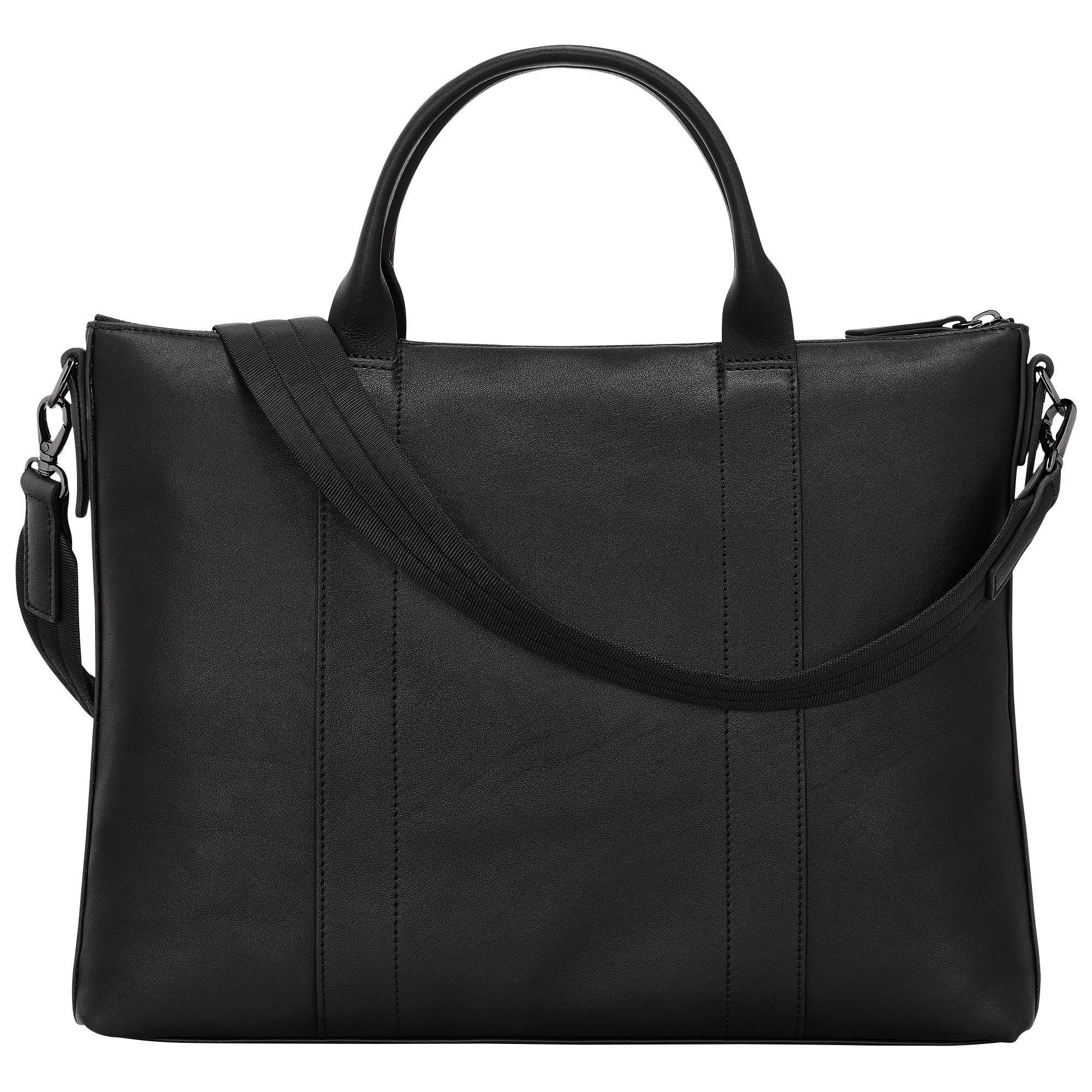 Longchamp 3D Briefcase Black - Leather - 4