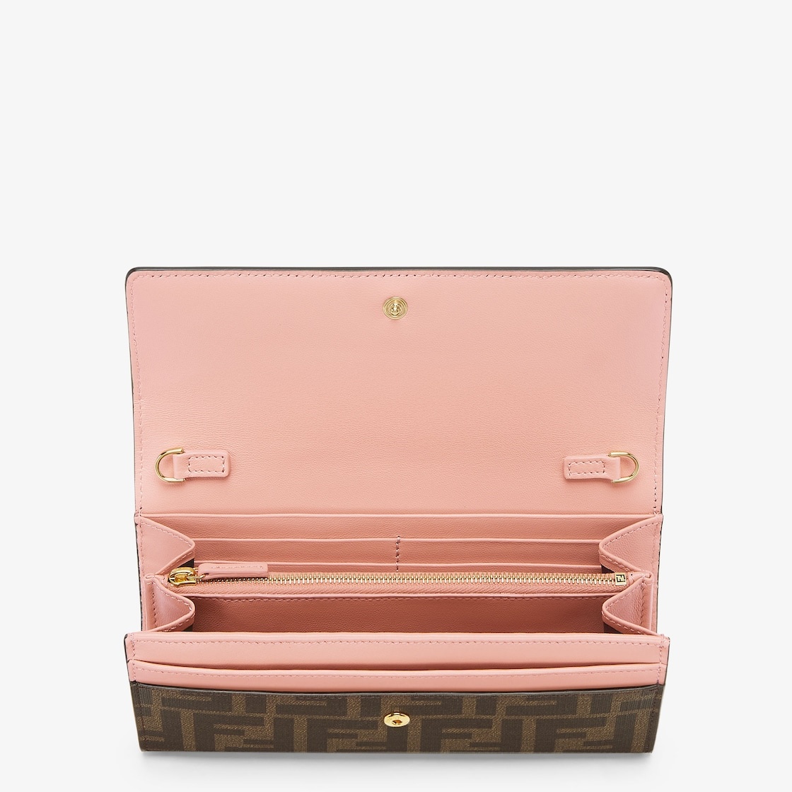 Fendi Continental Wallet With Chain - 4
