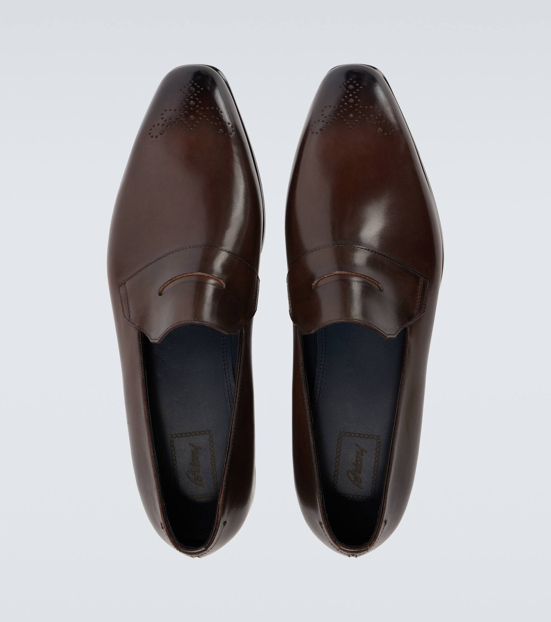Leather penny loafers - 4