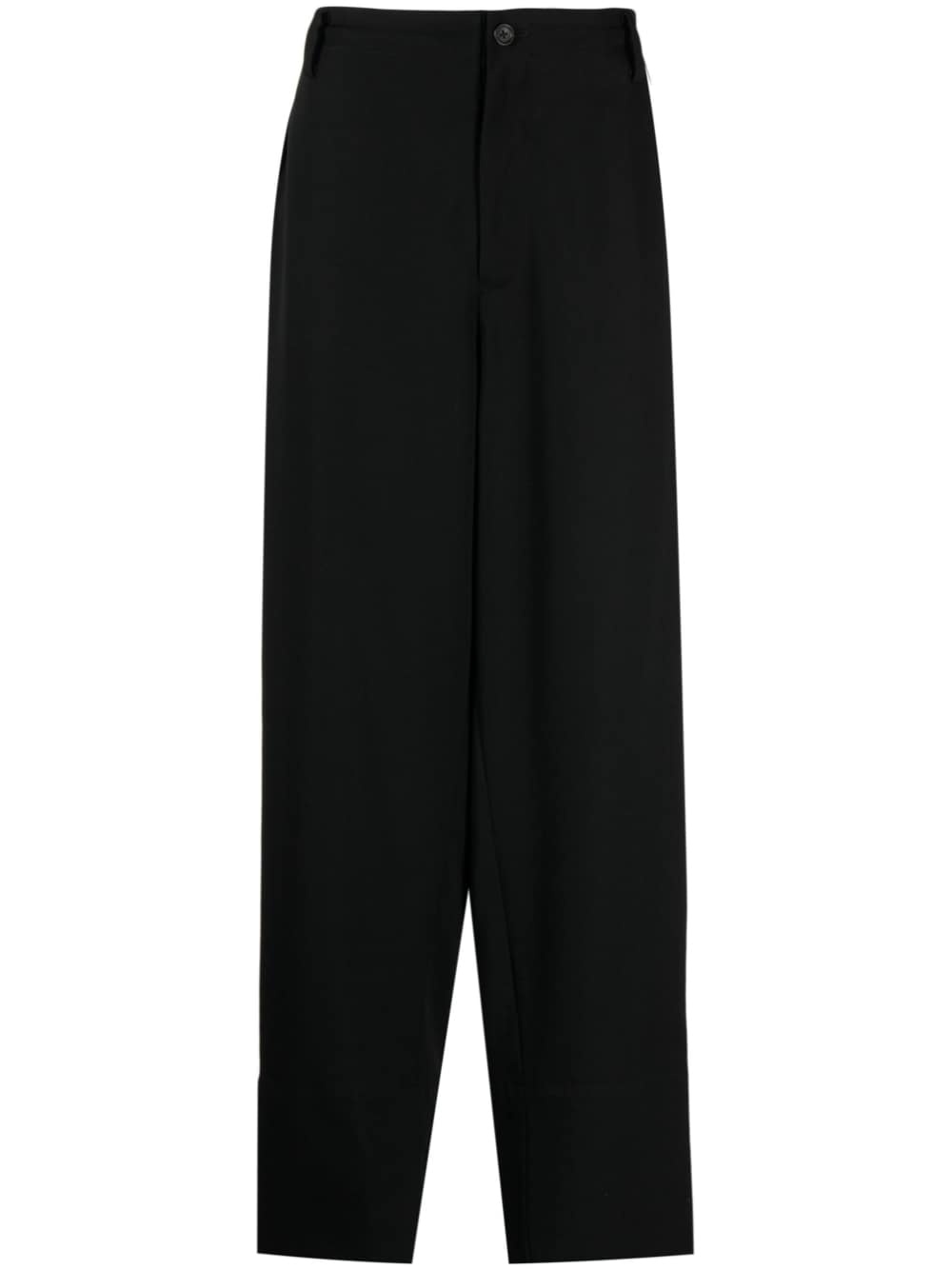 wool loose fit trousers - 1