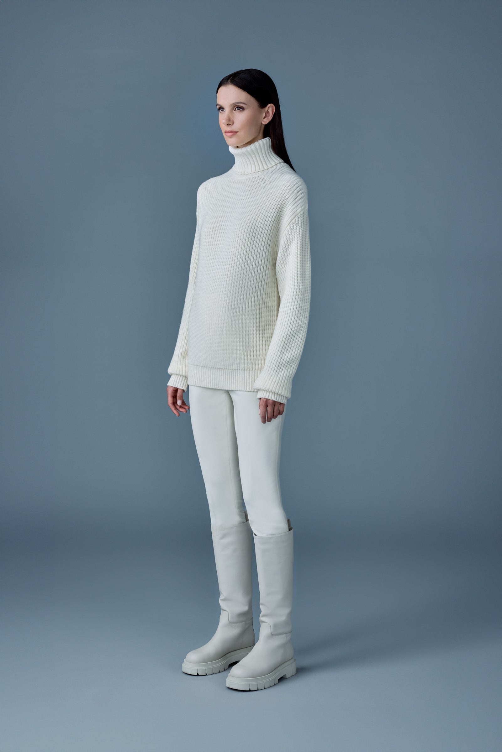 ASTOR-WM Rib Knit merino wool sweater - 3