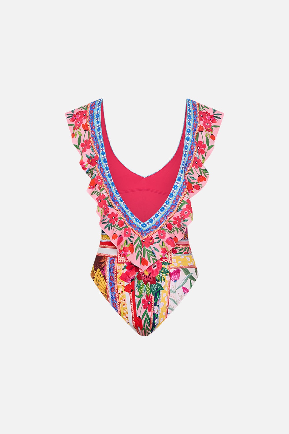 DEEP V FRILL ONE PIECE - 6
