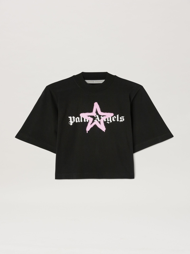 Star Sprayed Cropped T-shirt 1