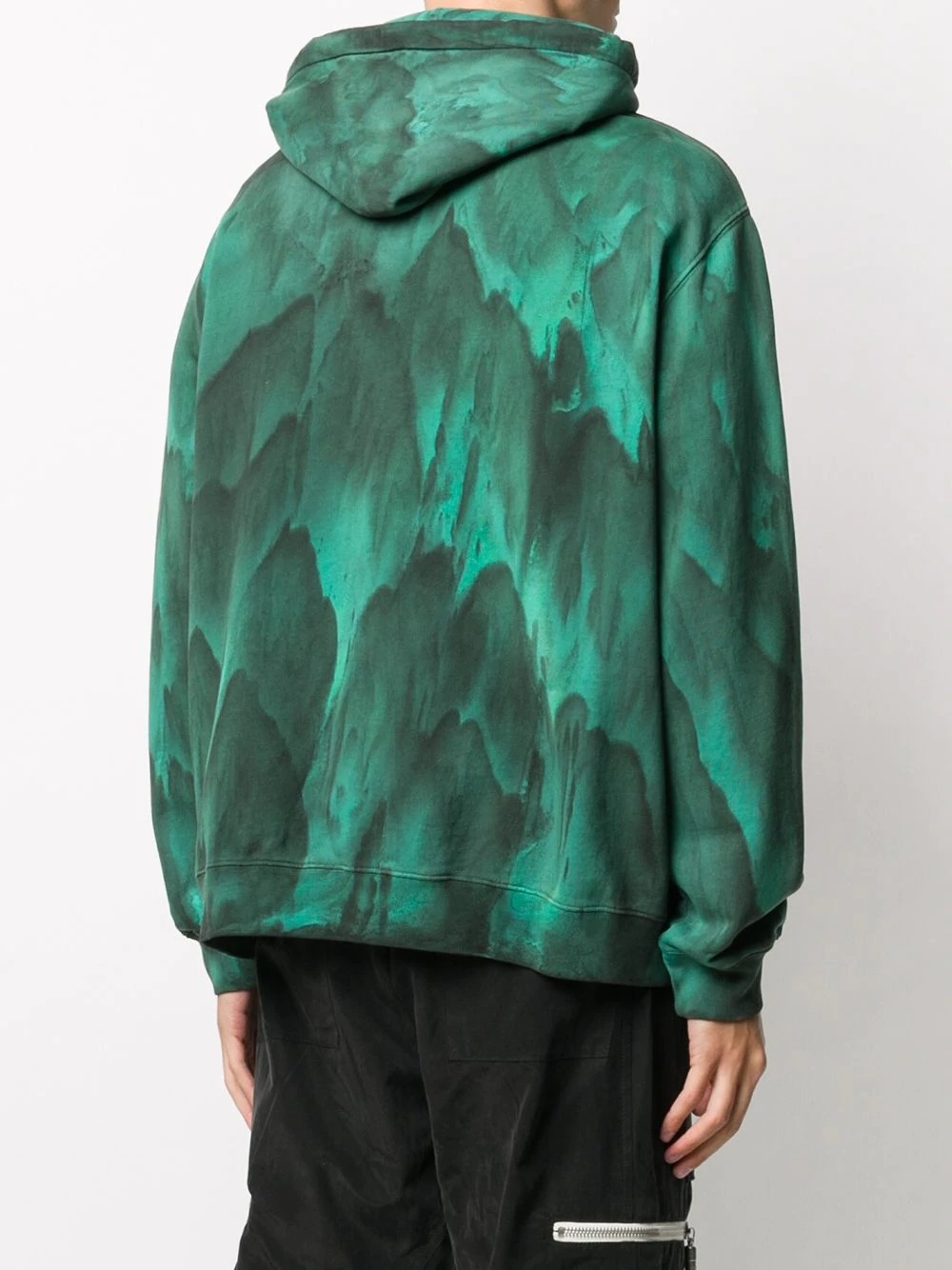 tie-dye cotton hoodie - 4