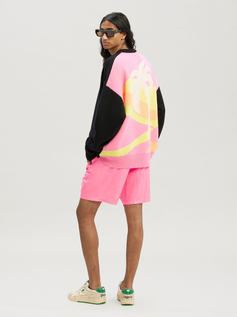 Palm Angels Intarsia Palm Sweater outlook