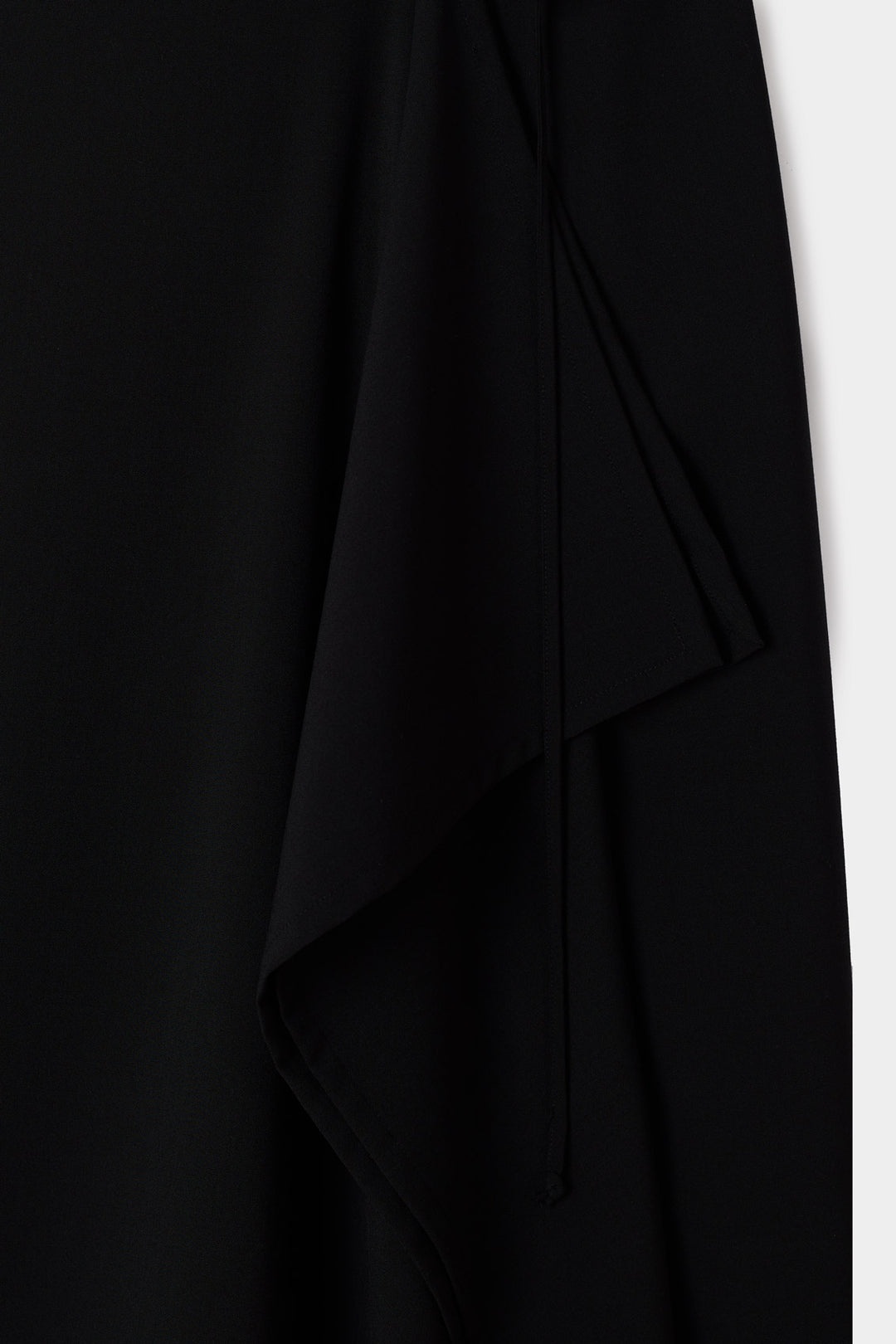 DRAPED SKIRT / black - 5