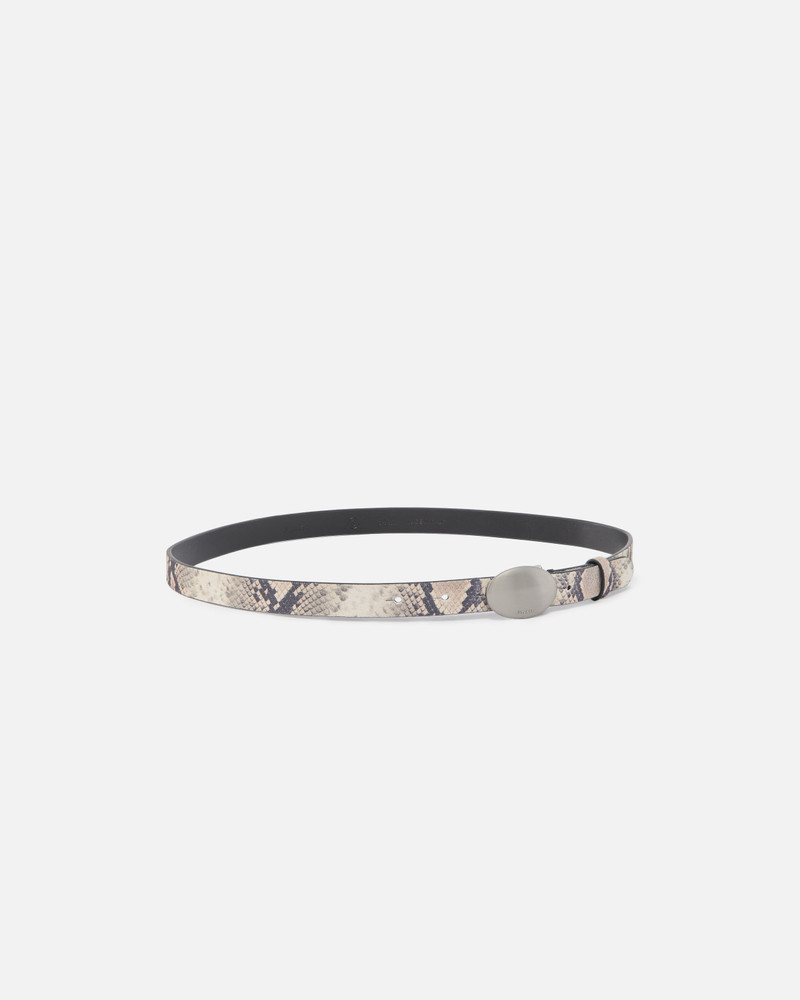 PINKO PYTHON-PRINT BELT WITH OVAL BUCKLE, 2 CM outlook