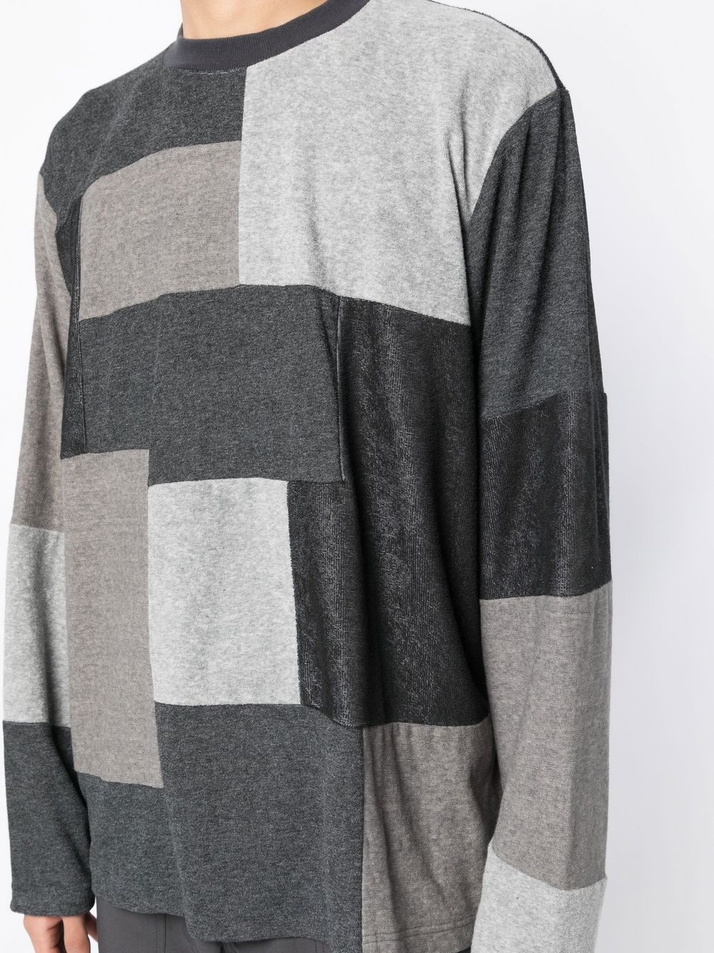 colour-block crew neck sweatshirt - 5