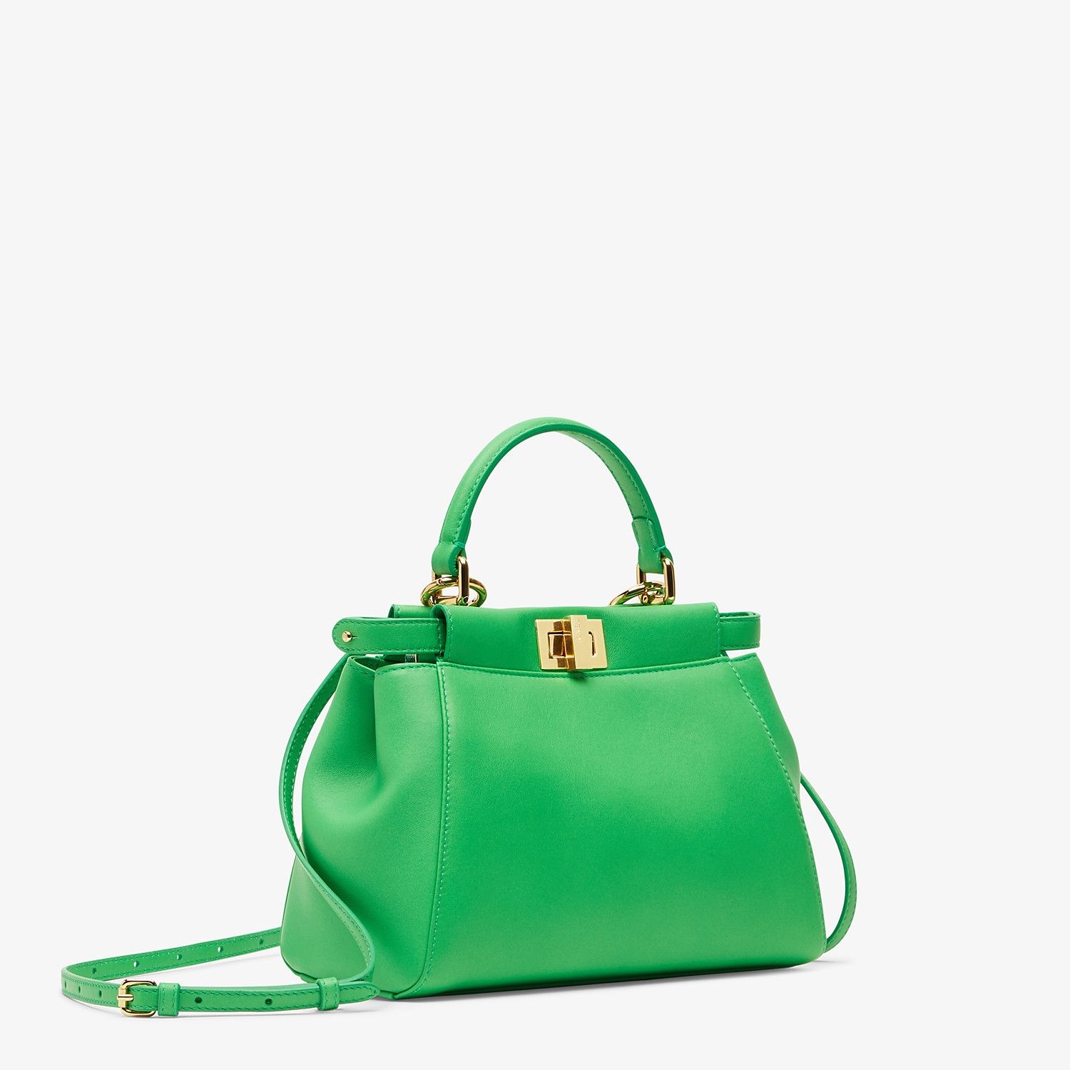 Green nappa leather bag - 2