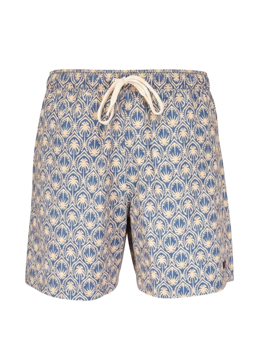 palm-print drawstring swim shorts - 1