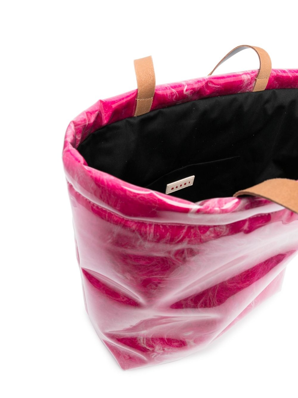faux-fur logo-print tote bag - 5