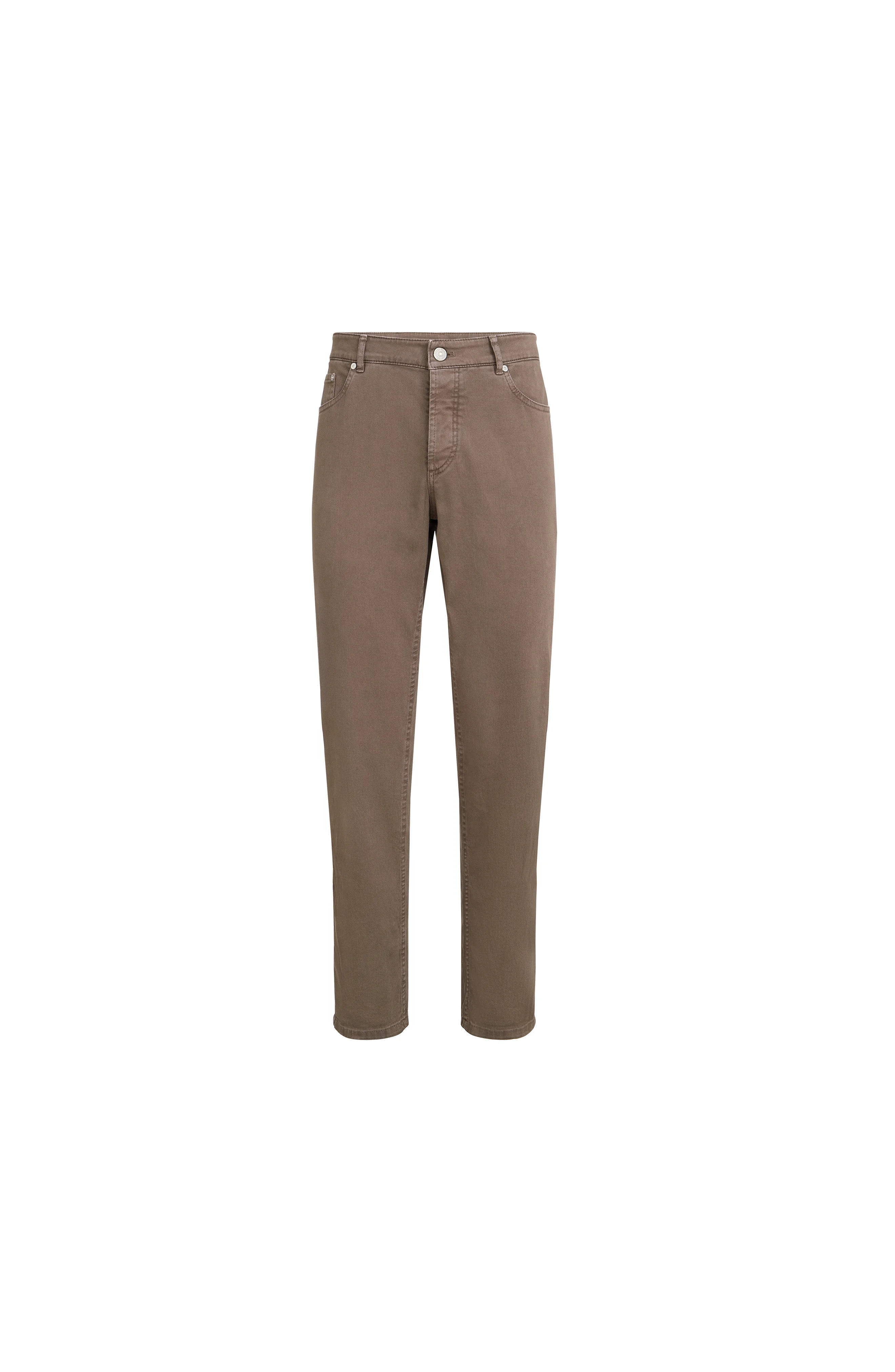 Brunello Cucinelli Lightweight denim trousers in Hazelnut at Nordstrom - 1