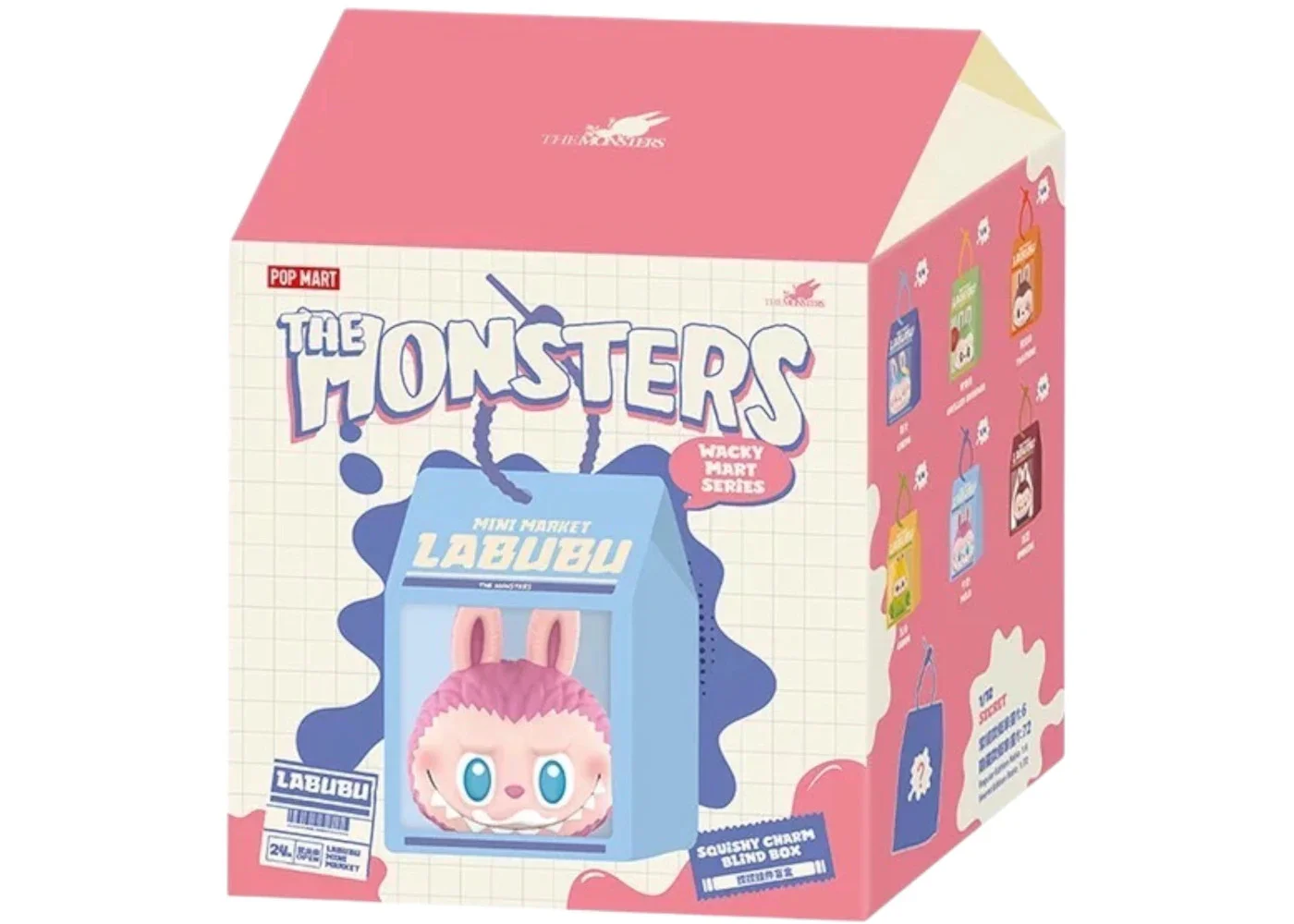 Pop Mart Labubu The Monsters Wacky Mart Series Squishy Charm Single Blind Box - 1