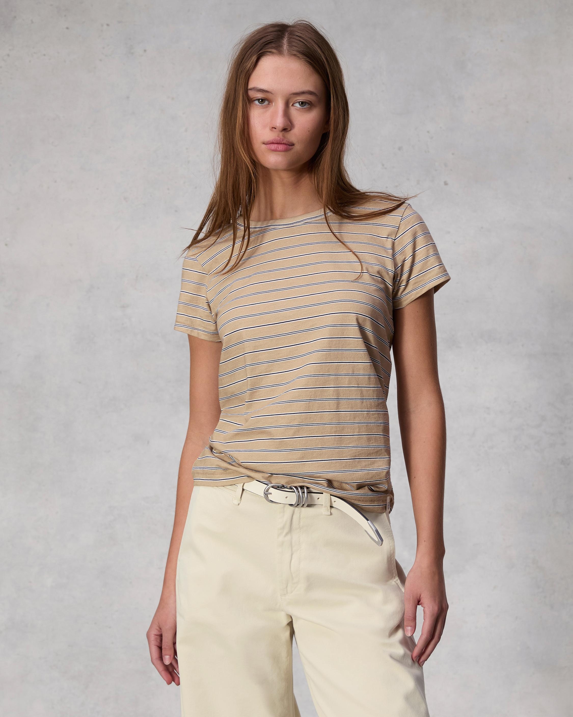 The Slub Stripe Tee
Cotton T-Shirt - 2