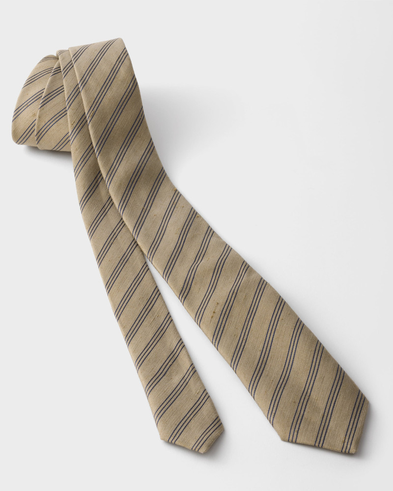 Prada Linen blend tie outlook