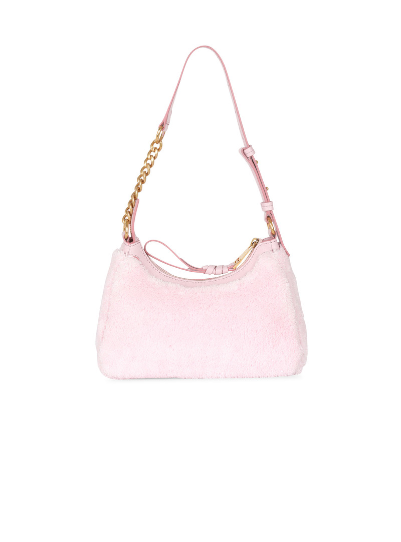 B-Army terry cloth bag with leather details 4