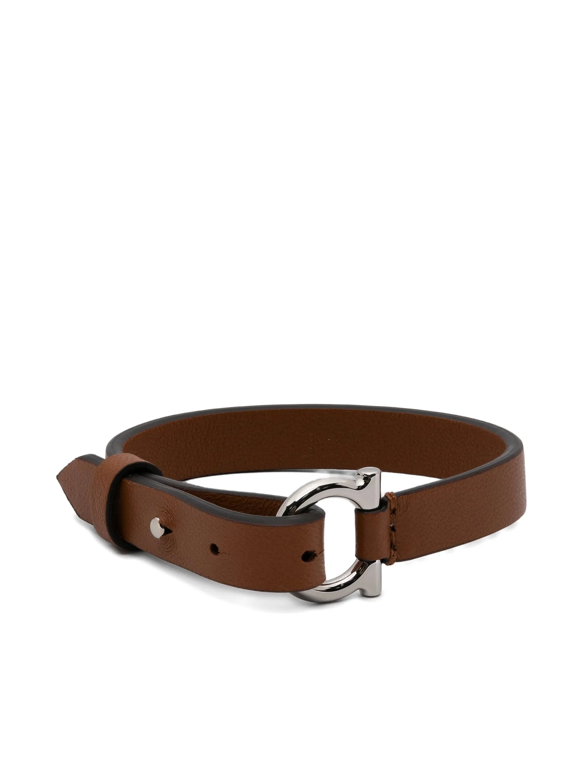 Ferragamo Buckle Leather Bracelet - 1