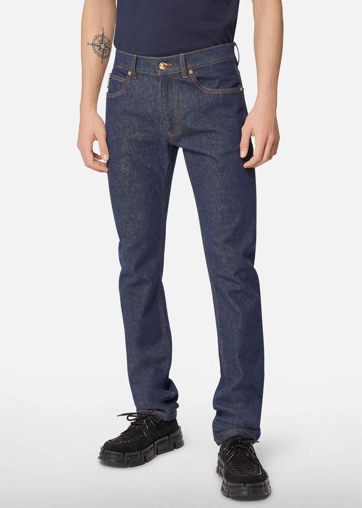 Slim Fit Dark Blue Jeans - 2