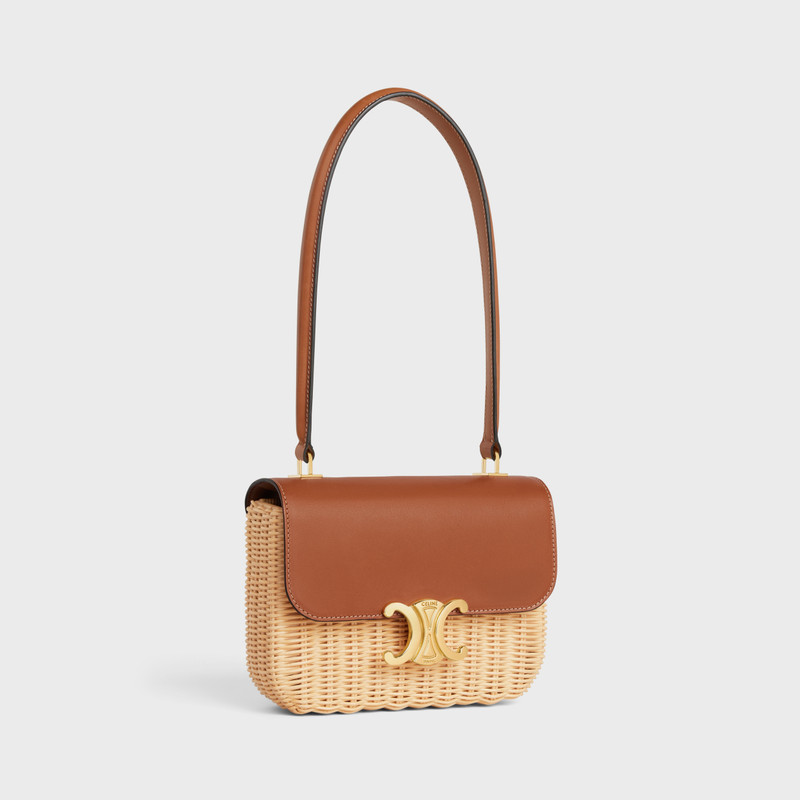 CELINE TEEN GARANCE BAG IN WICKER AND NATURAL CALFSKIN outlook