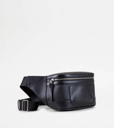 Tod's WAIST BAG IN LEATHER SMALL - BLACK outlook