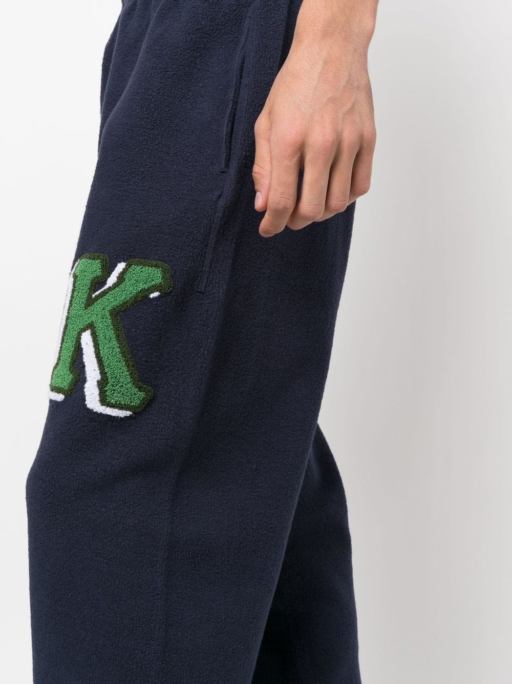 logo-print fleece track pants - 5