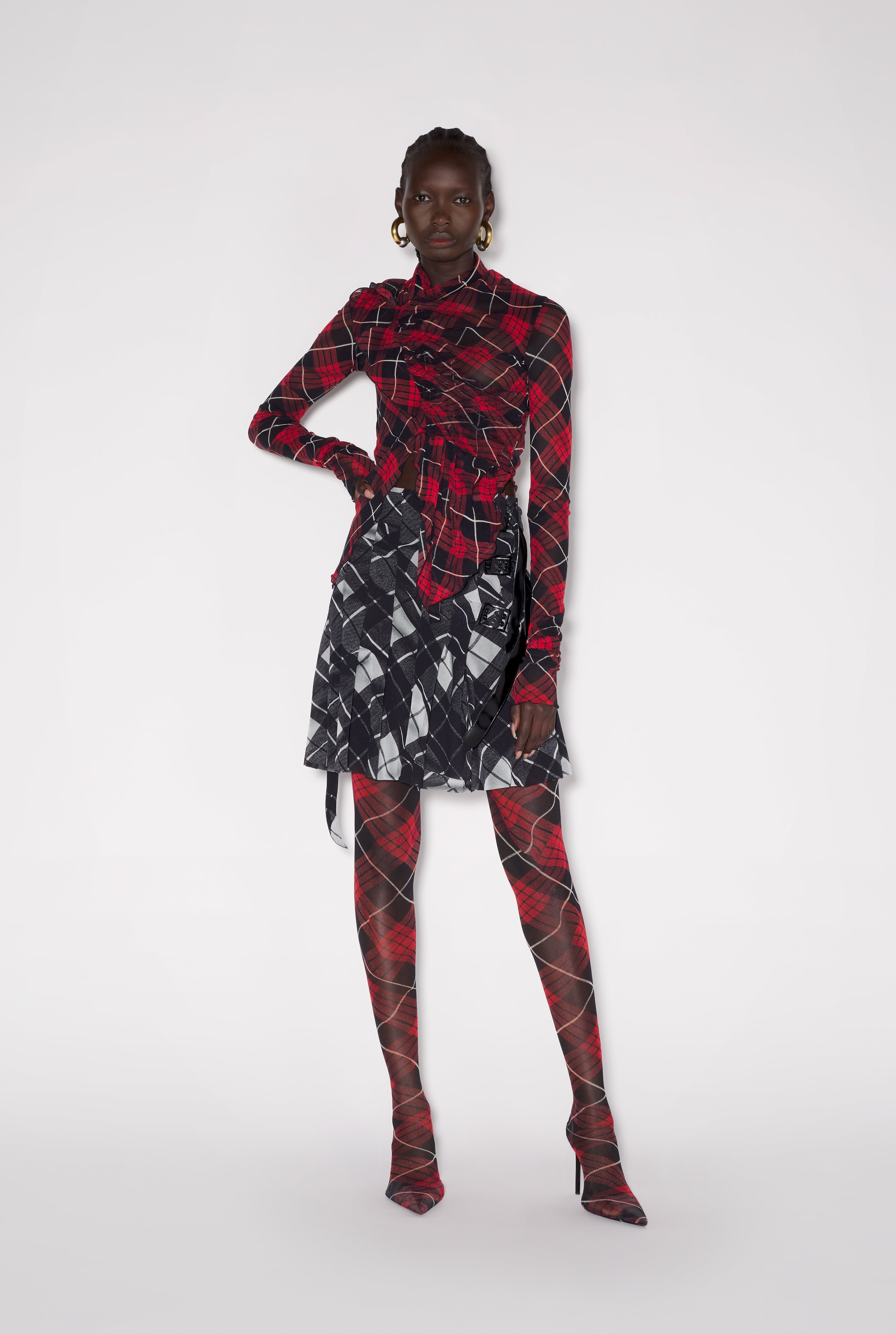THE RED TARTAN TOP - 2