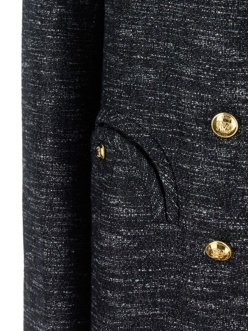 double-breasted flap-pocket blazer - 3
