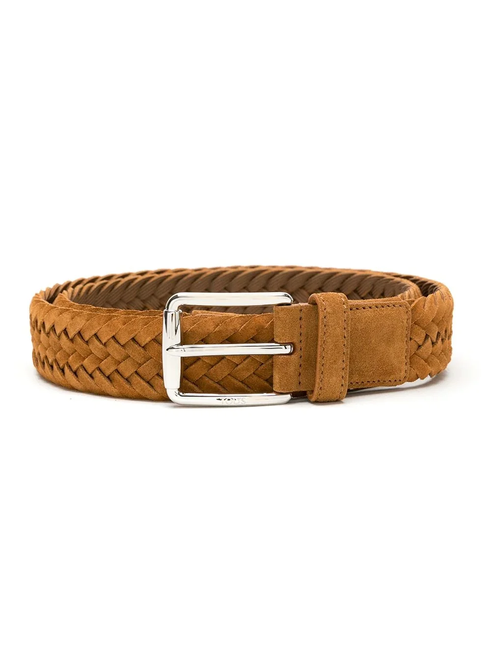 interwoven leather belt - 1