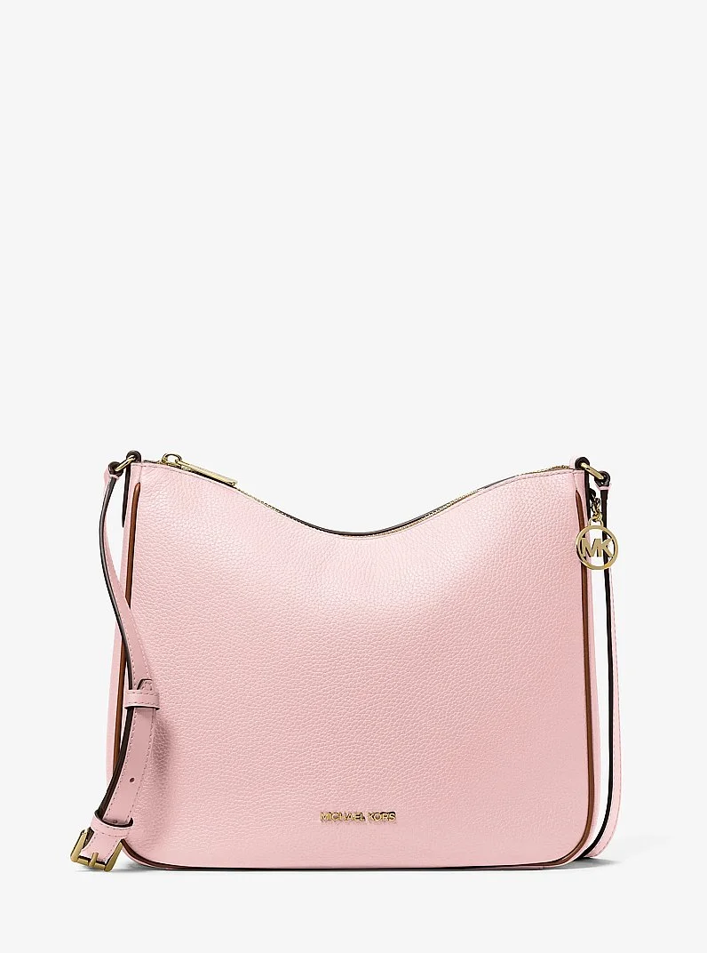 Nayla Medium Pebbled Leather Messenger Bag - 1