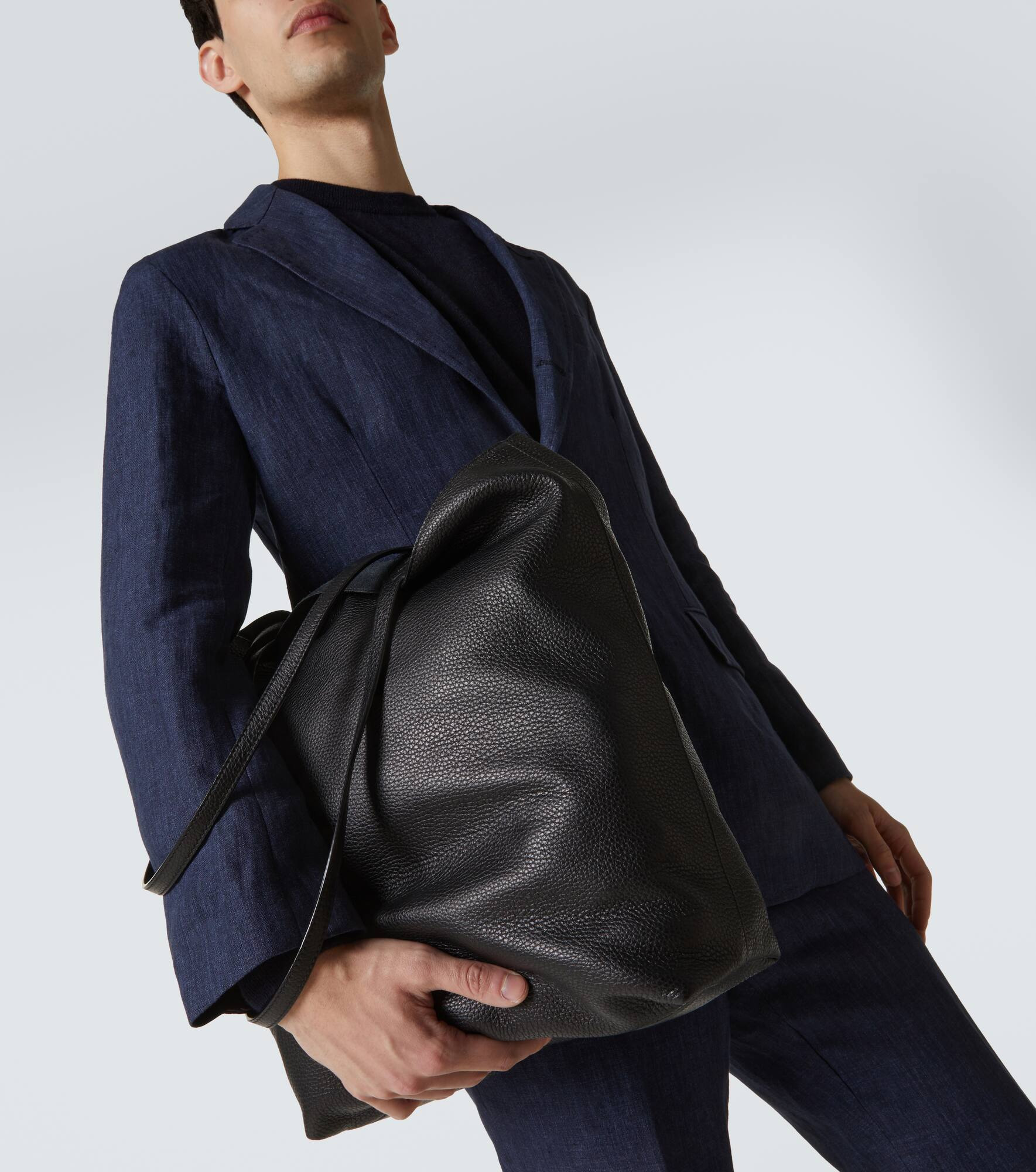 Leather tote bag - 3