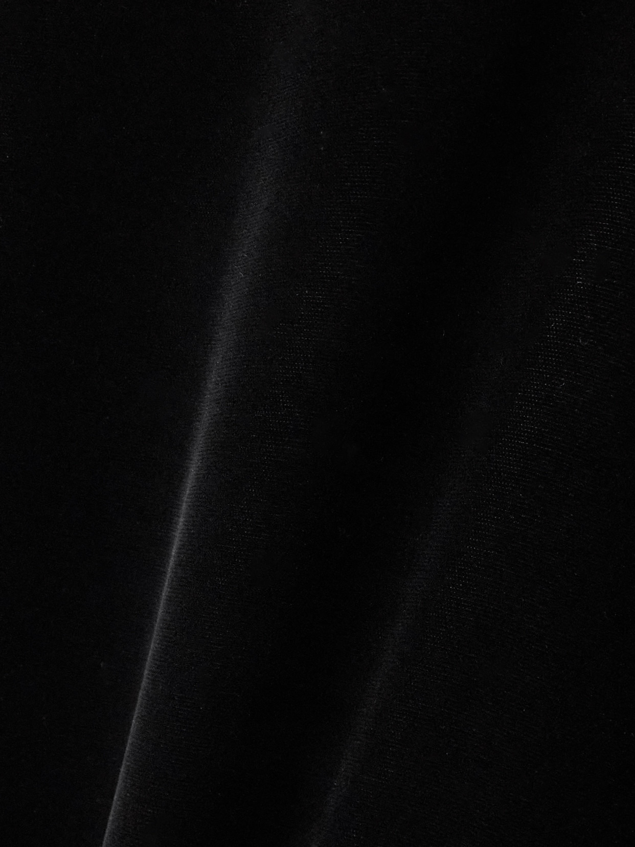 Asymmetric Velvet Maxi Skirt - 4