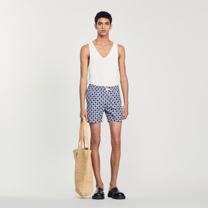 Sandro Square Cross swim shorts outlook