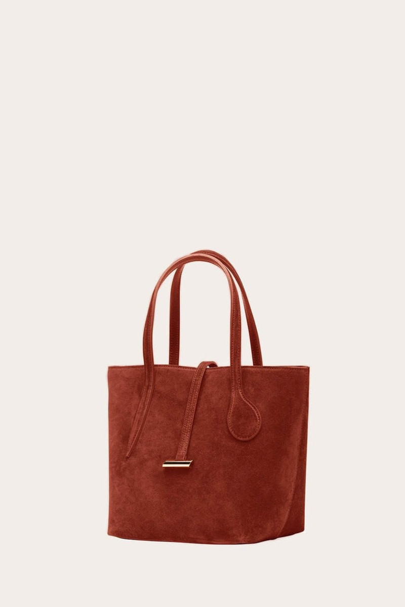Liffner SPROUT TOTE MINI RUST SUEDE outlook