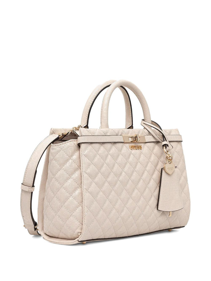 GUESS USA Idra quilted charm tote bag outlook