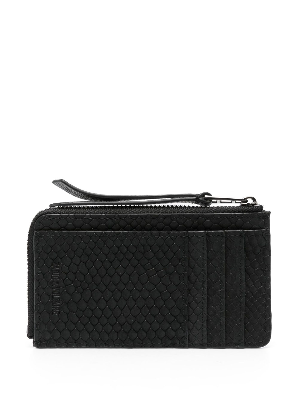 logo-plaque leather purse - 2