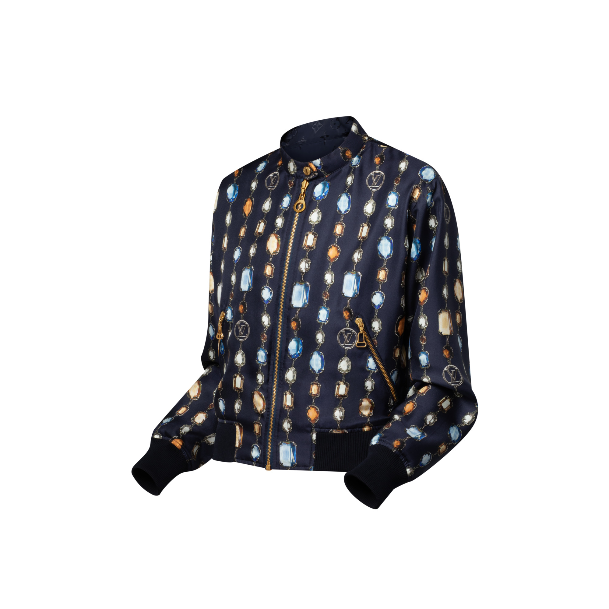 Reversible Necklace Bomber Jacket - 2